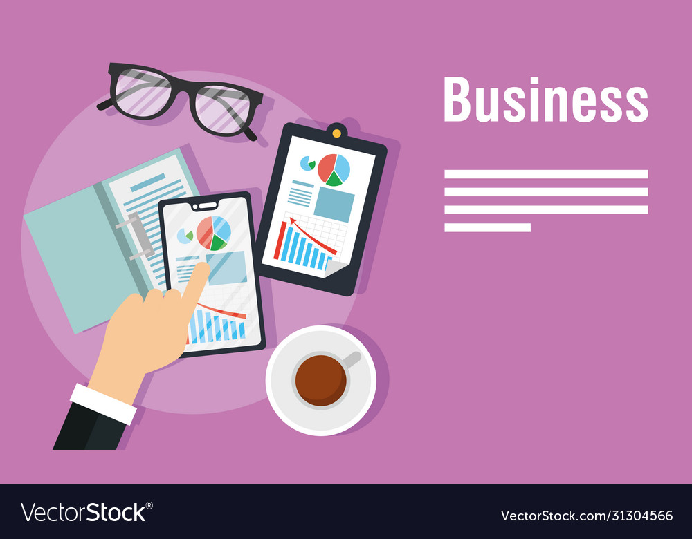 Business banners with checklist and icons