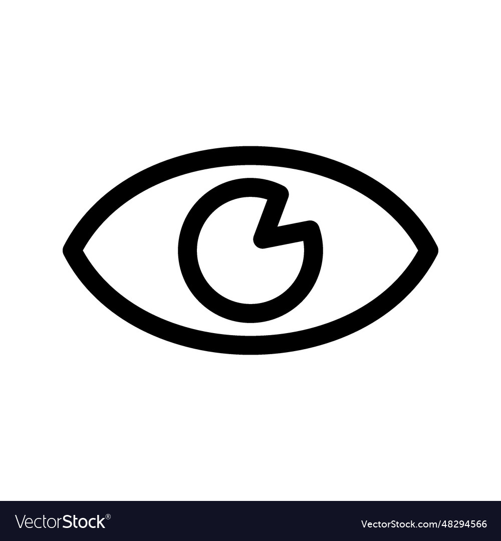 Eye icon Royalty Free Vector Image - VectorStock