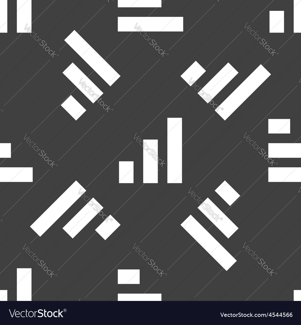 Growing graph pattern Royalty Free Vector Image