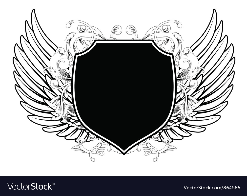 Wings with shield