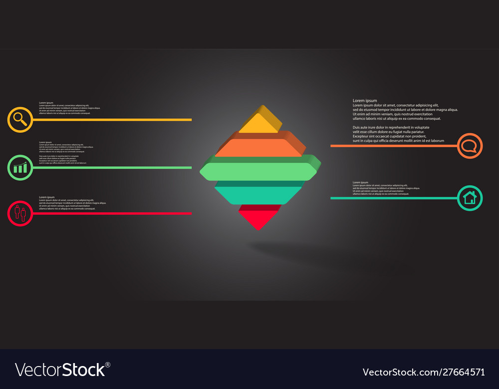 3d infographic template with embossed