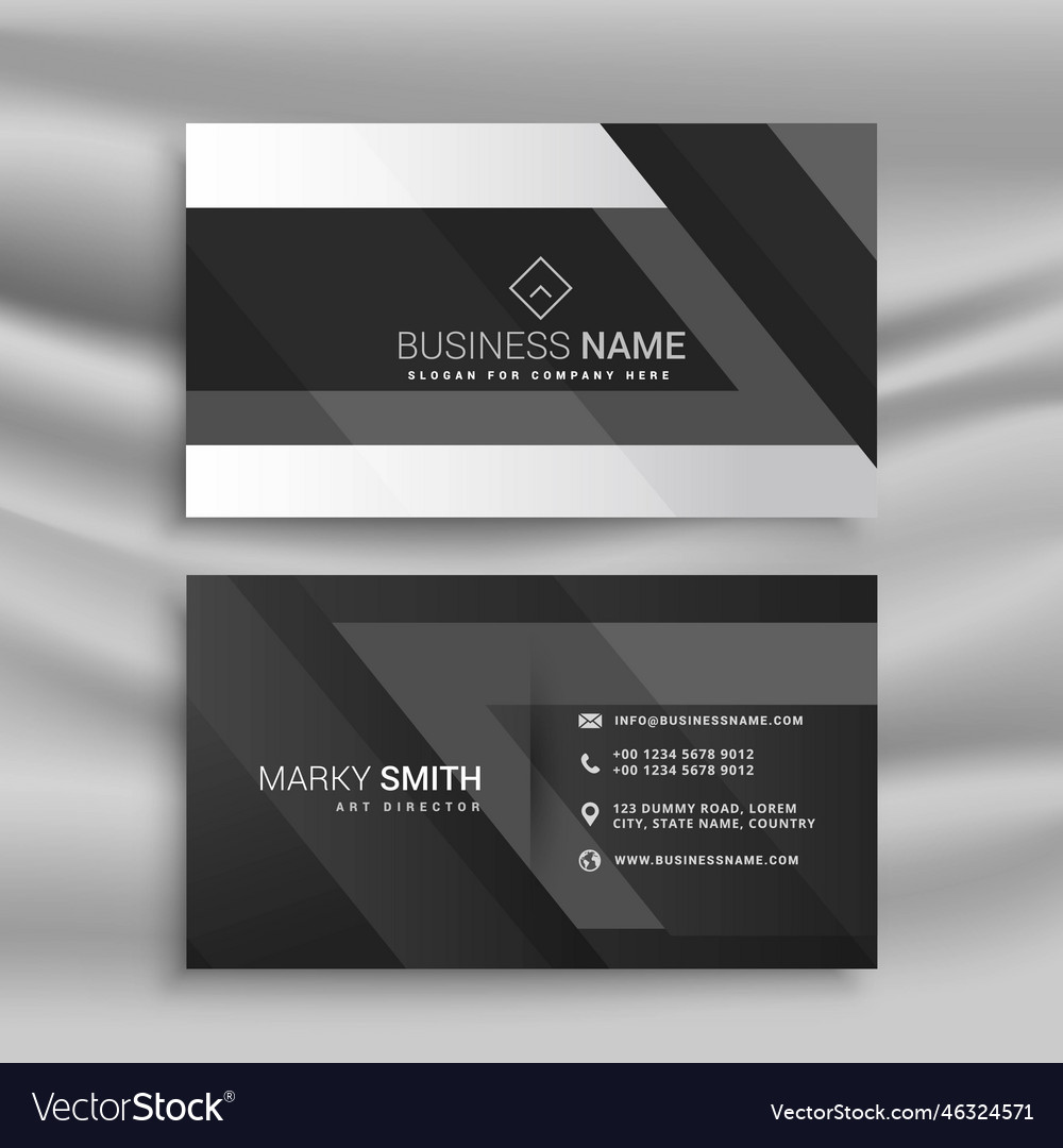 Abstract modern business card design template Vector Image