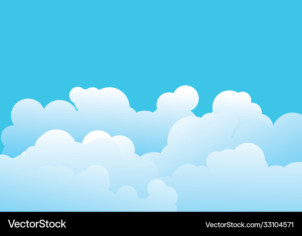Cloud template Royalty Free Vector Image - VectorStock