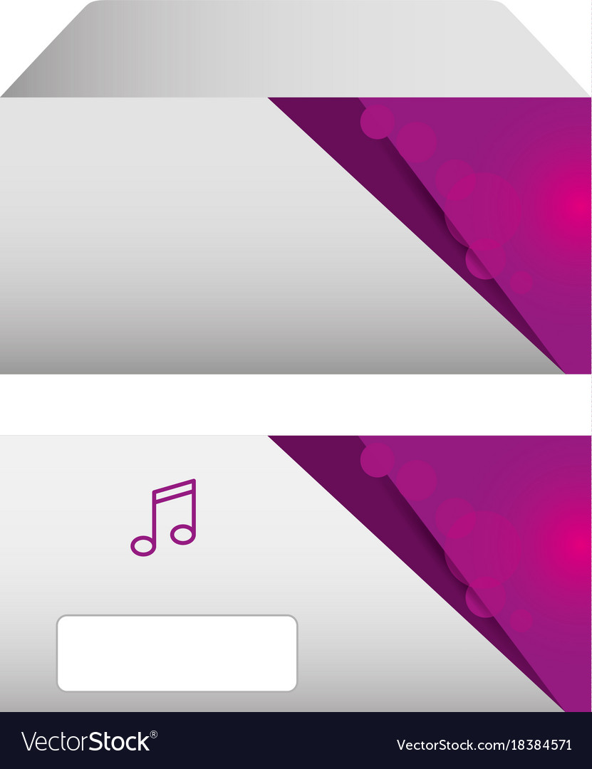 envelopes corporate stationery office template vector image