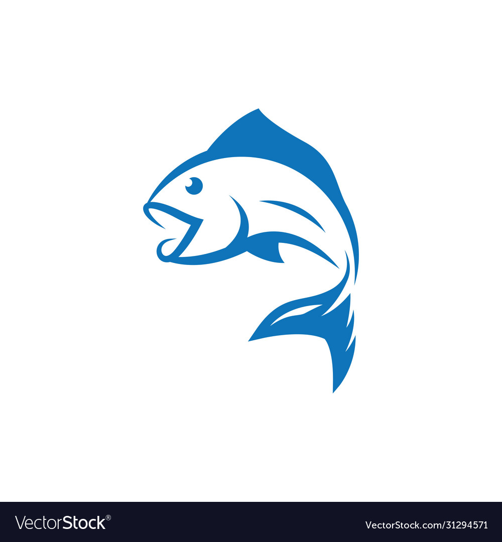 Fish logo template icon