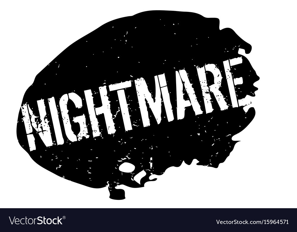 Nightmare rubber stamp