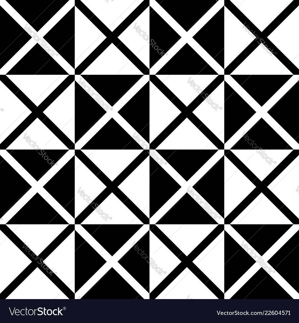 Seamless monochrome pattern with x shape Vector Image