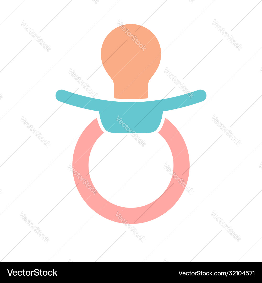 Soother icon Royalty Free Vector Image - VectorStock