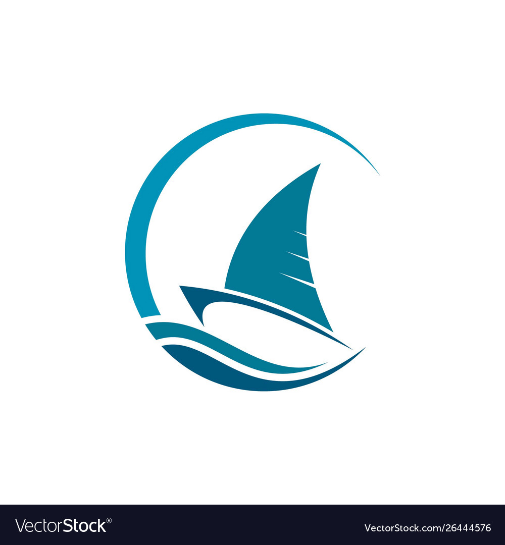 Boat logo template Royalty Free Vector Image - VectorStock