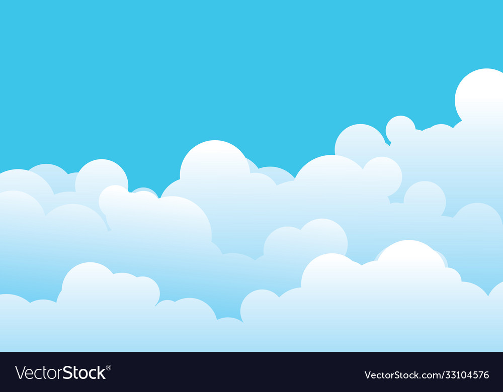 Cloud template Royalty Free Vector Image - VectorStock