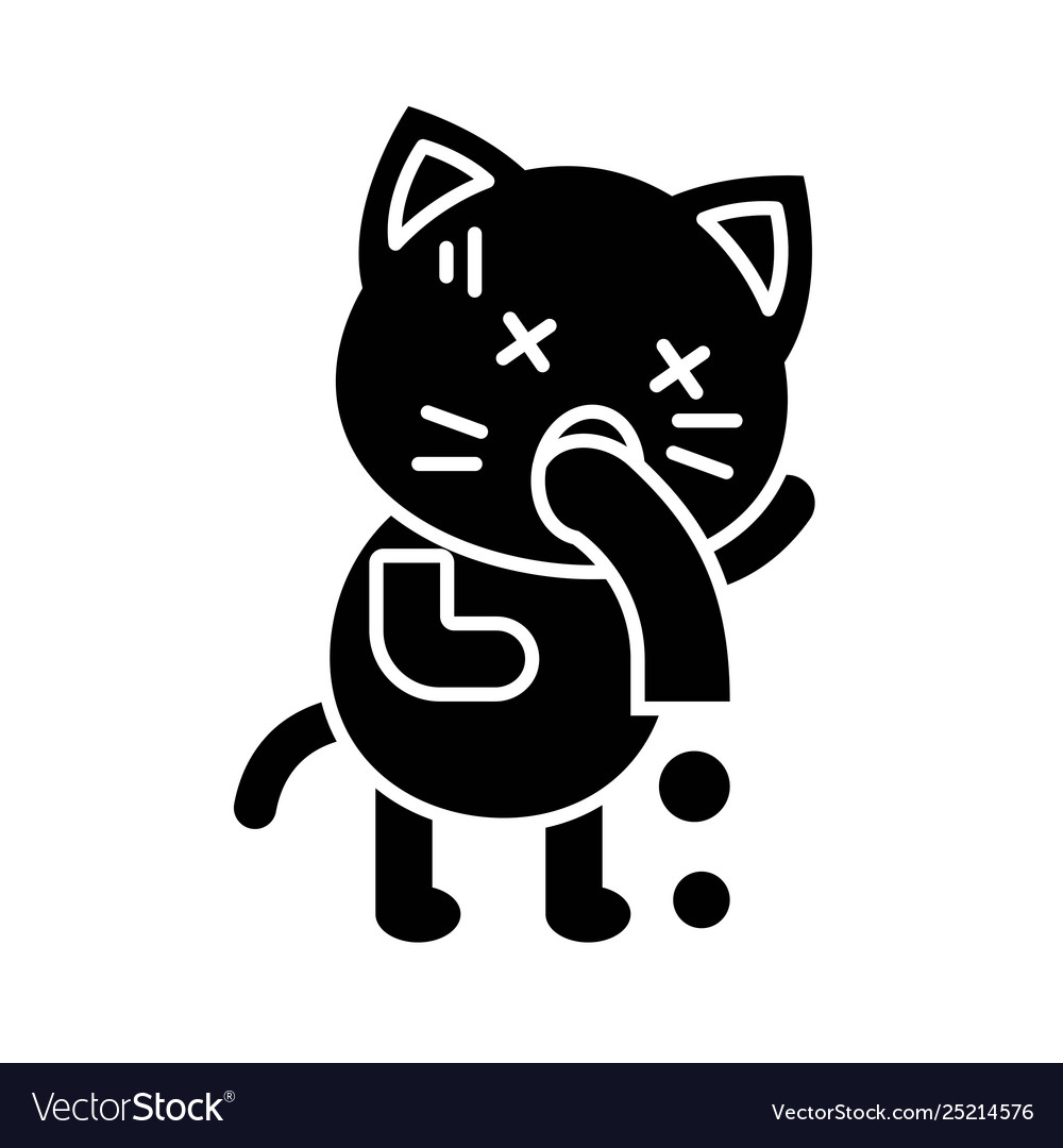 Cute cat icon Royalty Free Vector Image - VectorStock