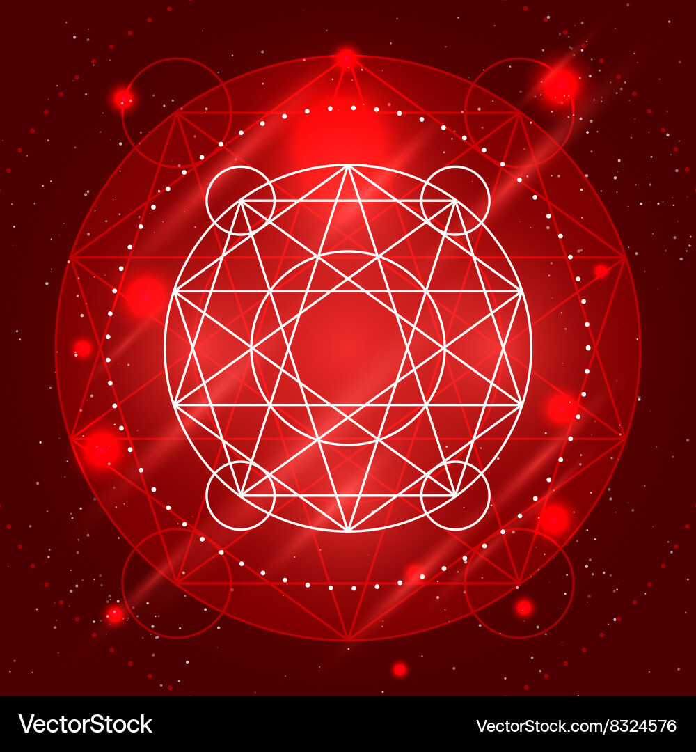 Magic geometry sign Royalty Free Vector Image - VectorStock