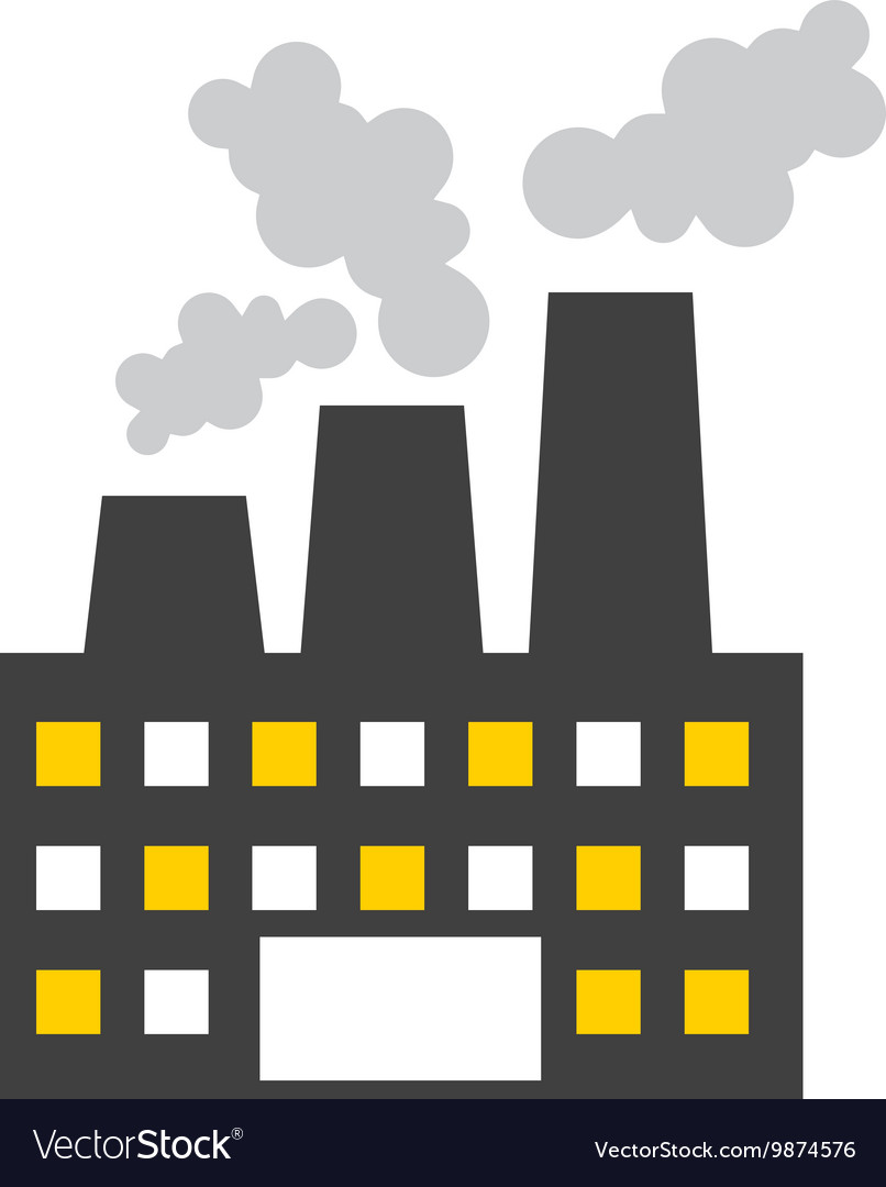 Plant factory building icon Royalty Free Vector Image