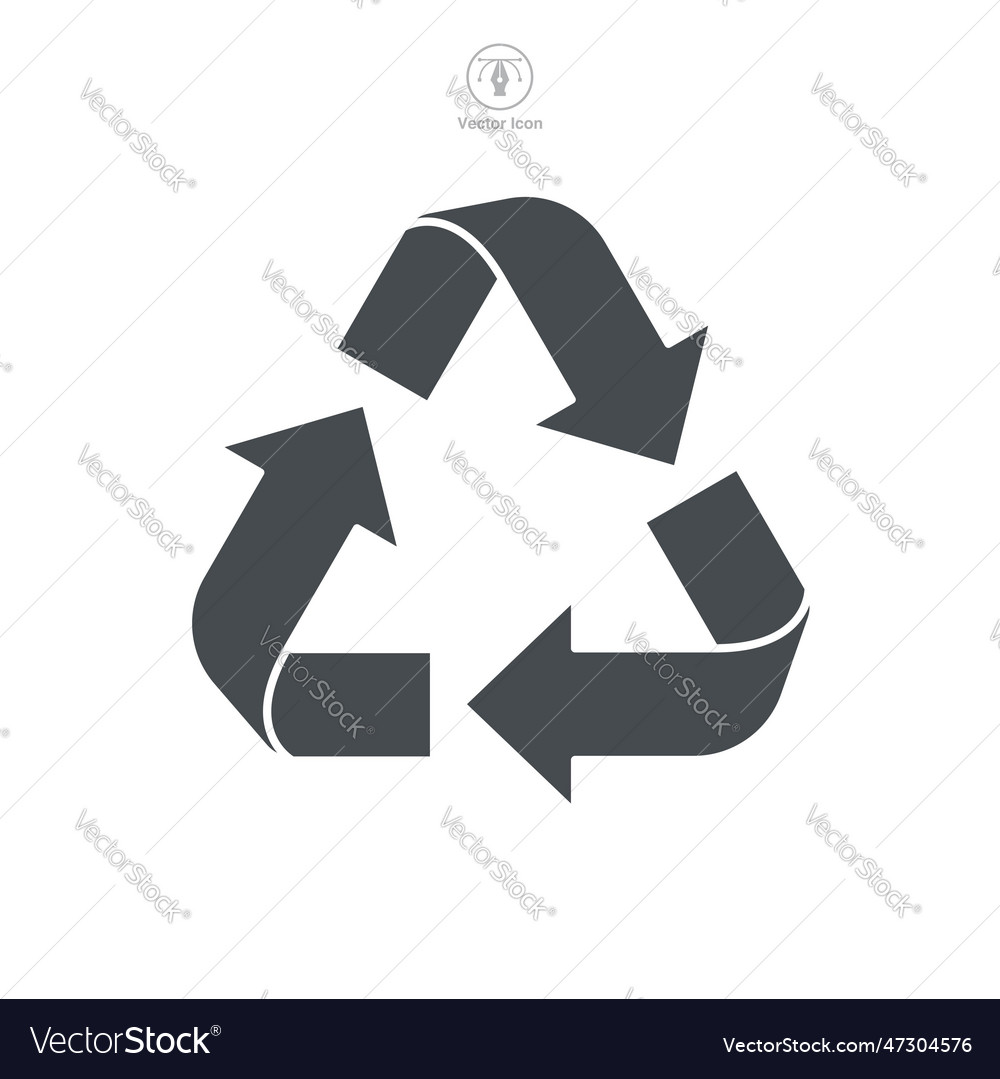 Recycling icon symbol template for graphic Vector Image