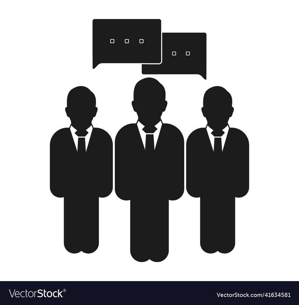 Conversation icon flat style eps Royalty Free Vector Image