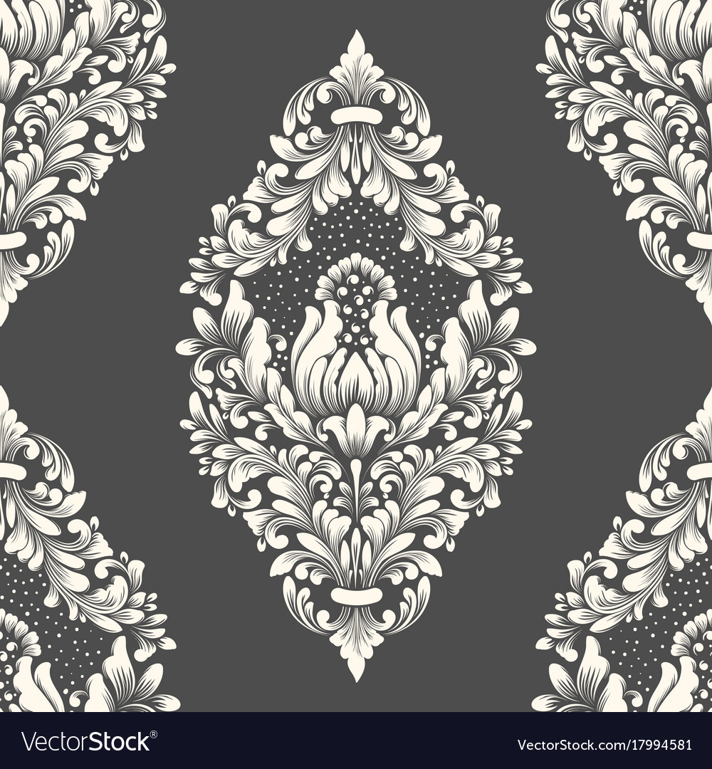 Damask seamless pattern element classical
