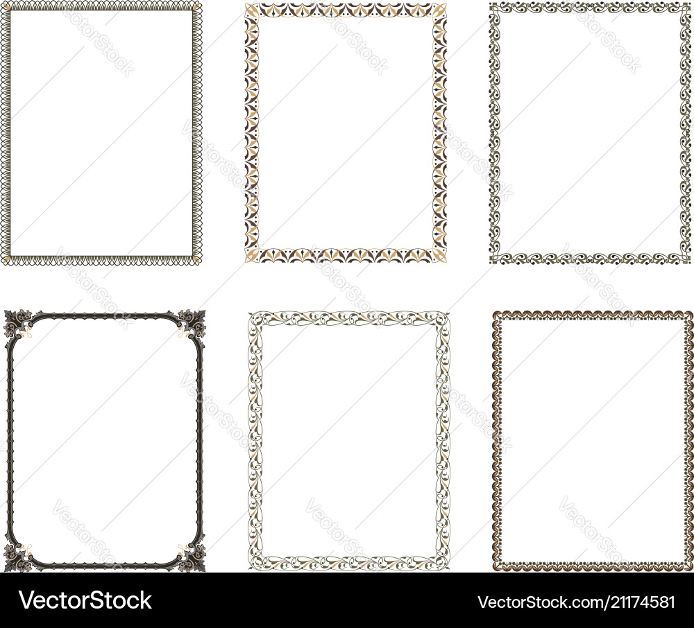Decorative frame elegant element for design Vector Image