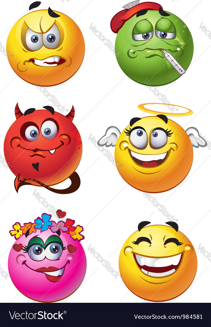 Emoticon smilies set