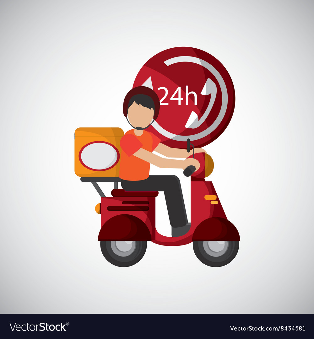 Graphic design of delivery editable Royalty Free Vector