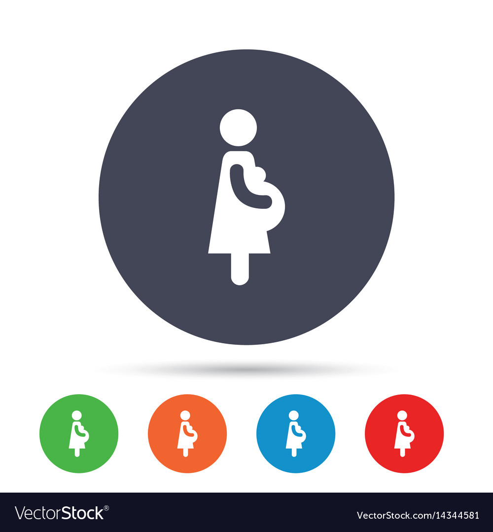 Pregnant sign icon pregnancy symbol