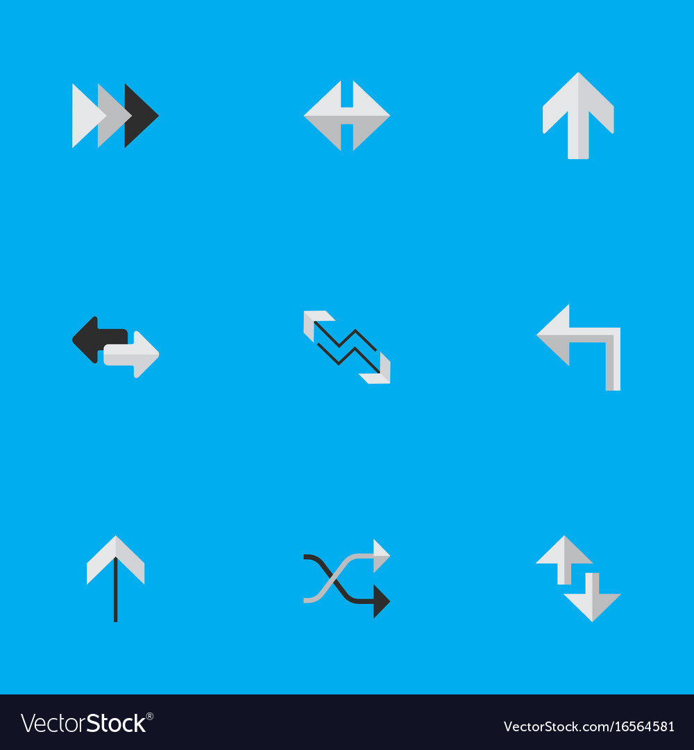 Set of simple pointer icons