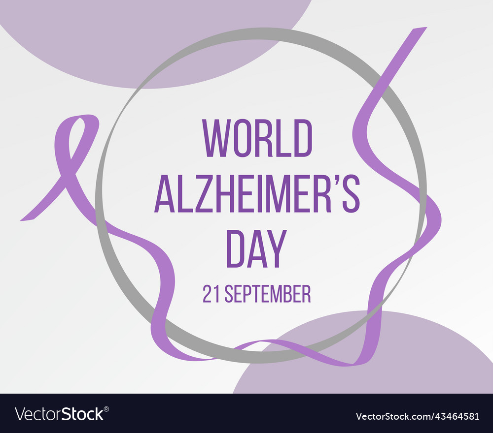 World alzheimers day concept banner Royalty Free Vector