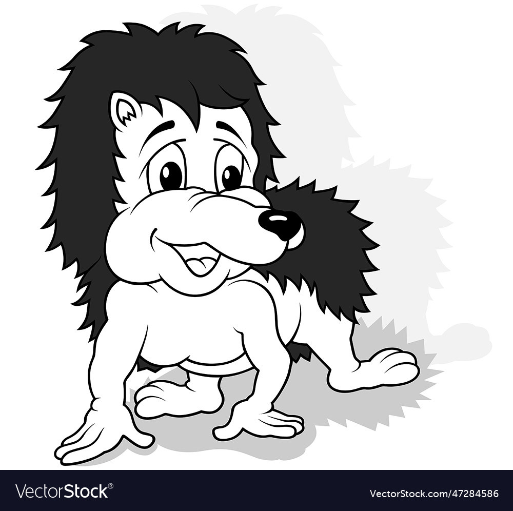 Zeichnen eines Hedgehogs auf allen vier Pfoten