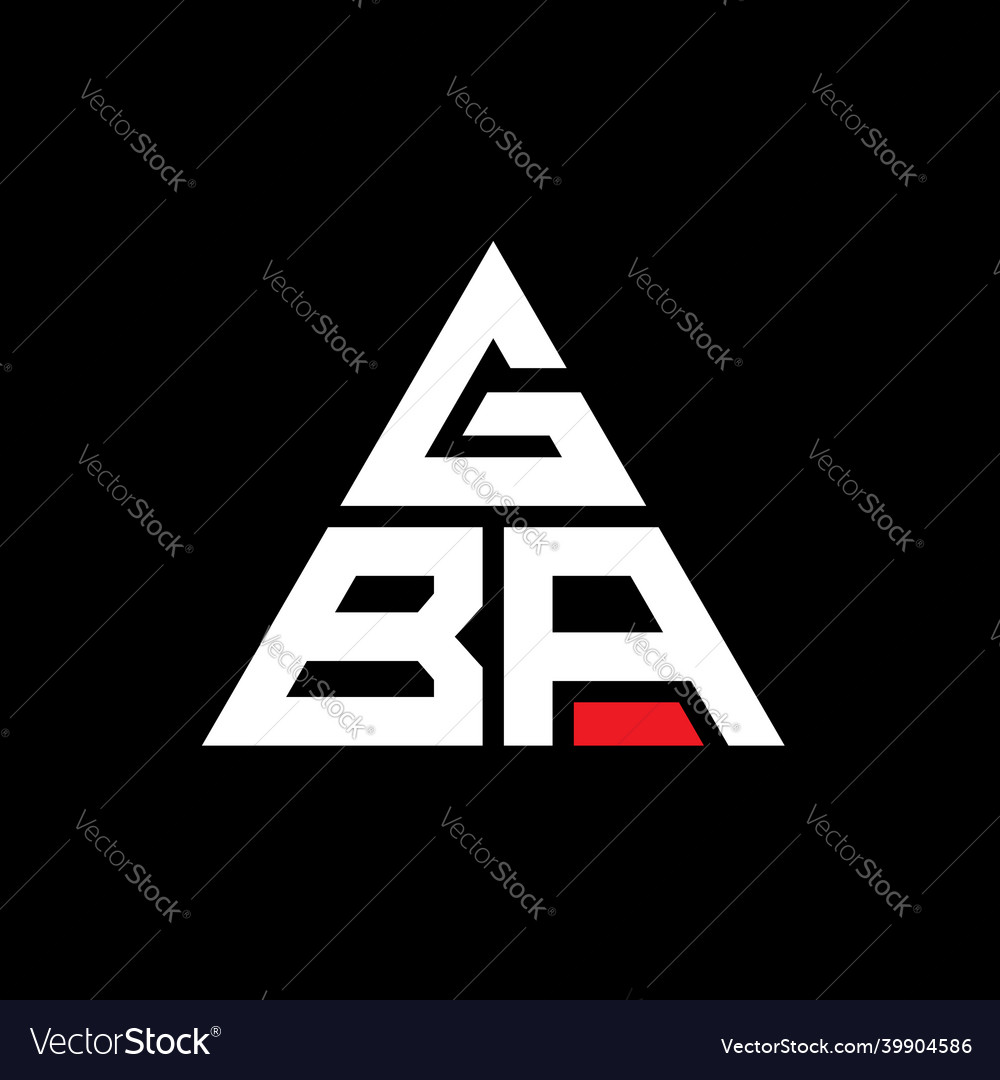 Gba triangle letter logo design