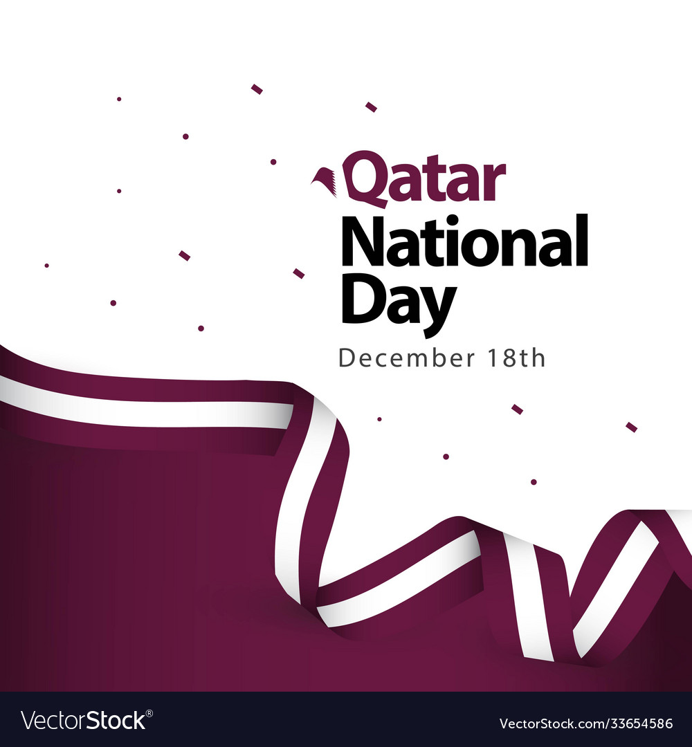 Qatar national day template design