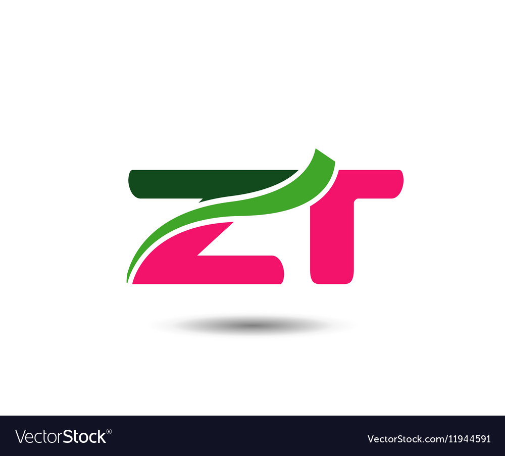 Alphabet Z And T Letter Logo Royalty Free Vector Image