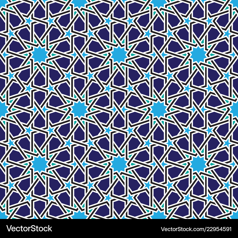 Classical moroccan geometric seamless pattern Vector Image