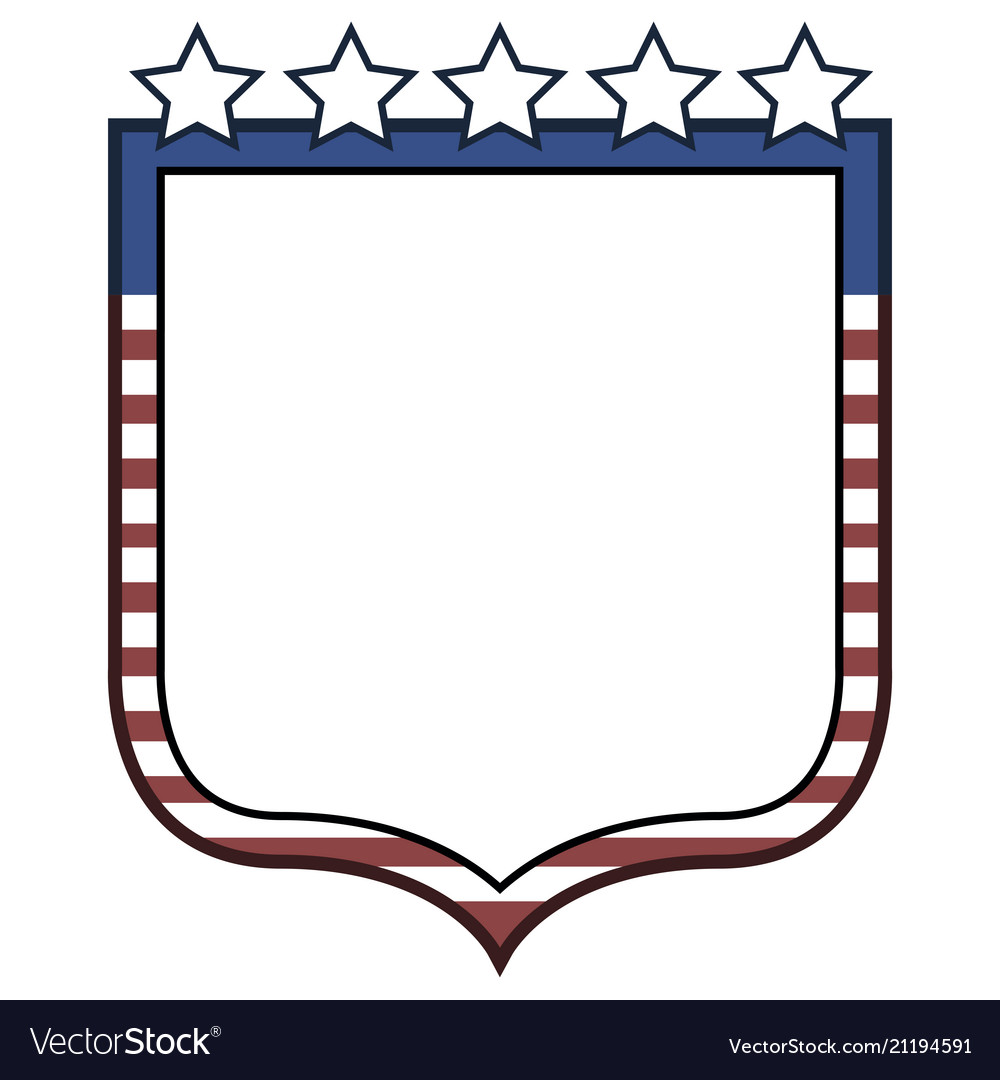 Isolated american emblem