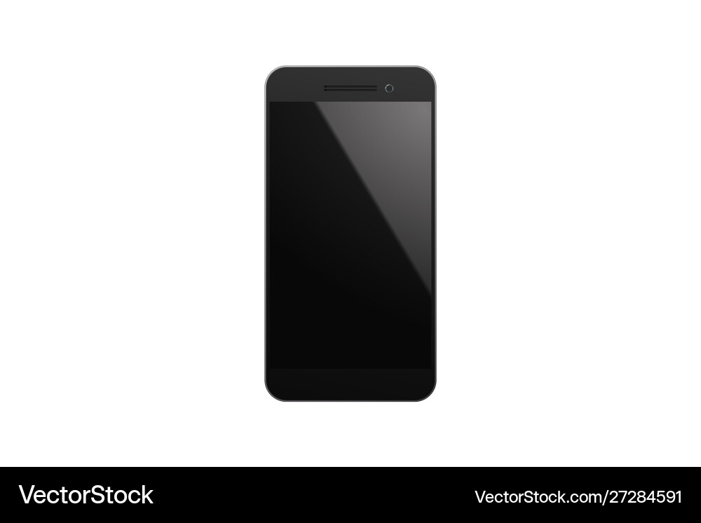 Modern black smartphone Royalty Free Vector Image