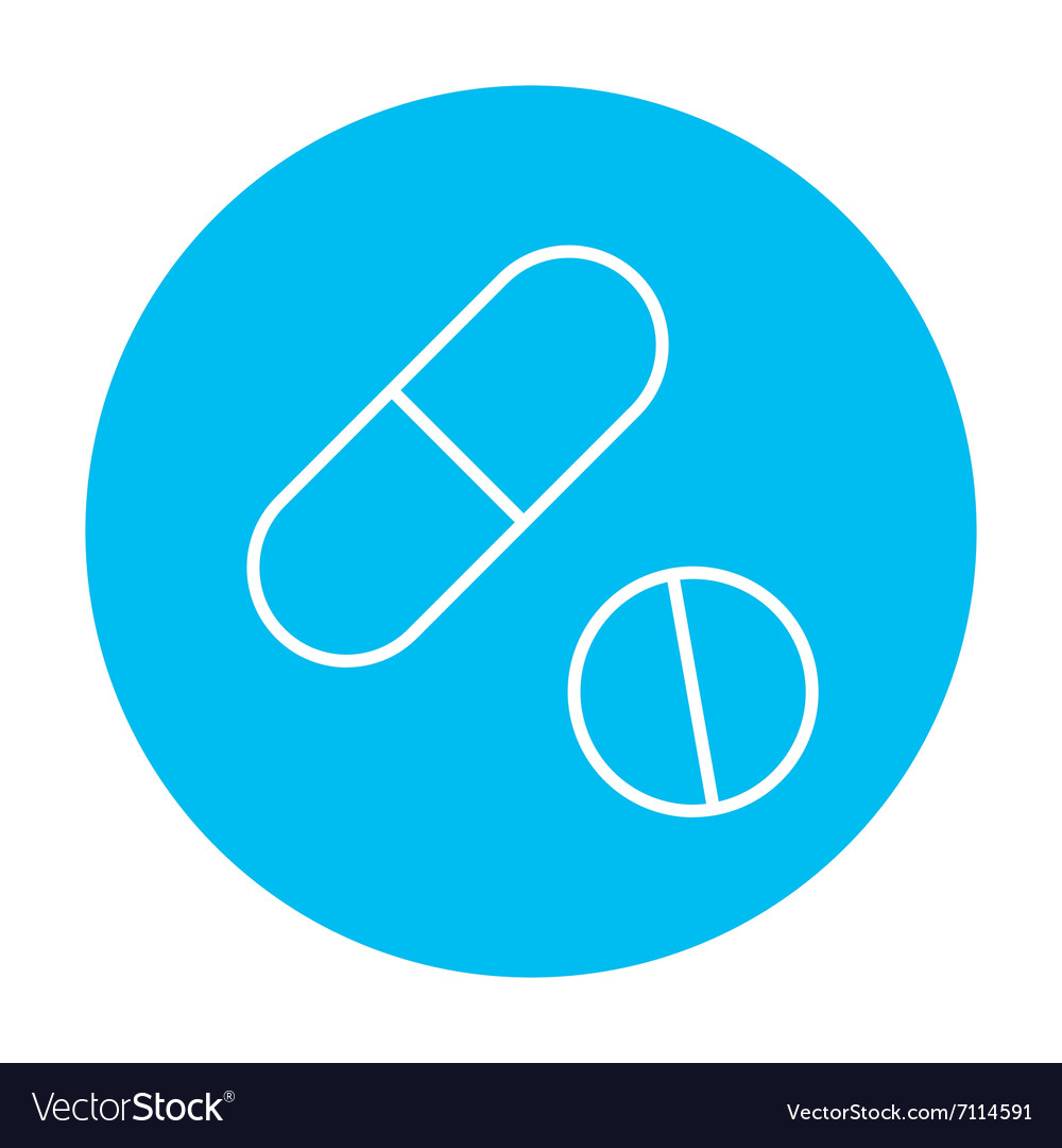 Pills line icon