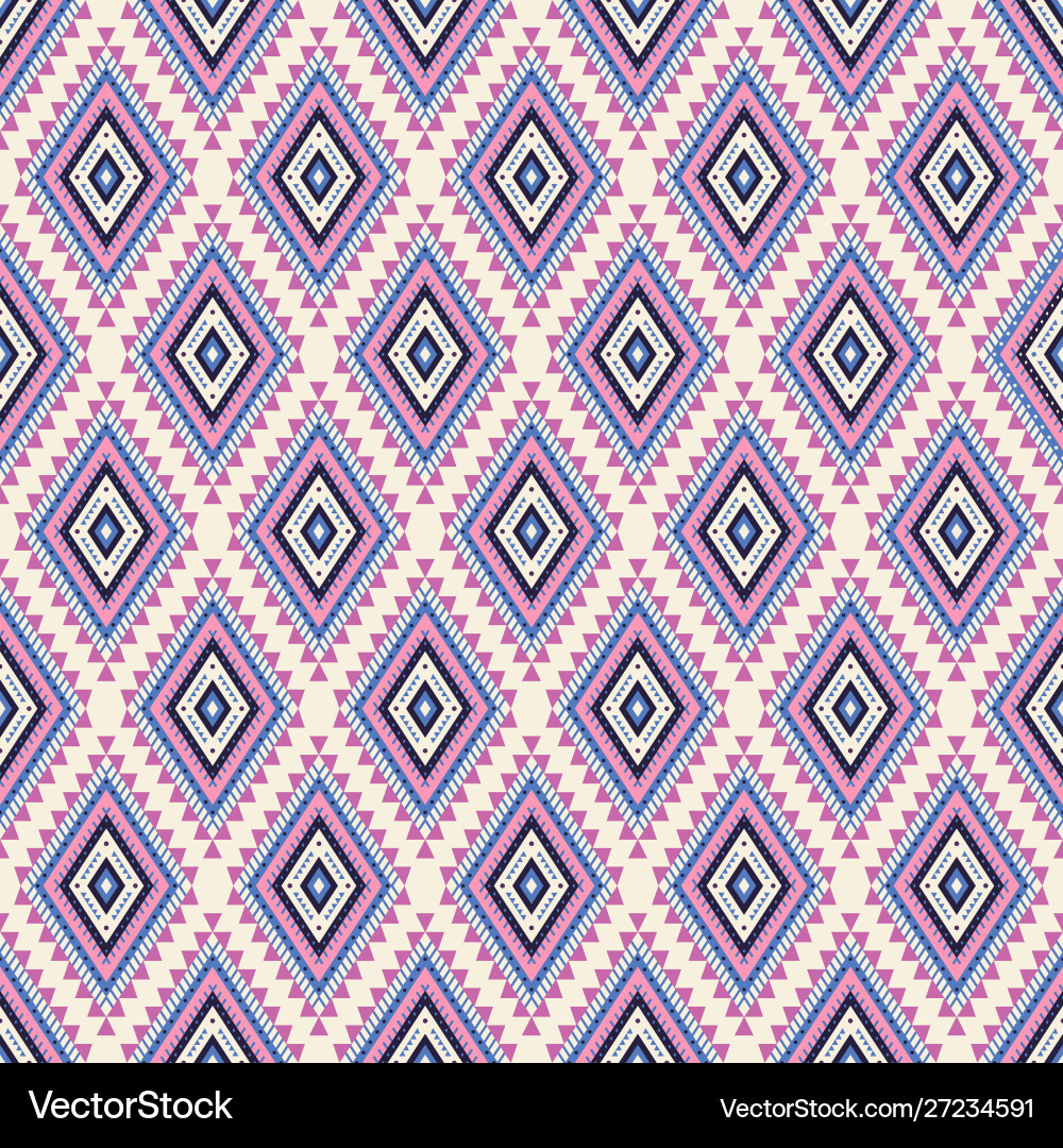 Tribal geometric seamless pattern Royalty Free Vector Image