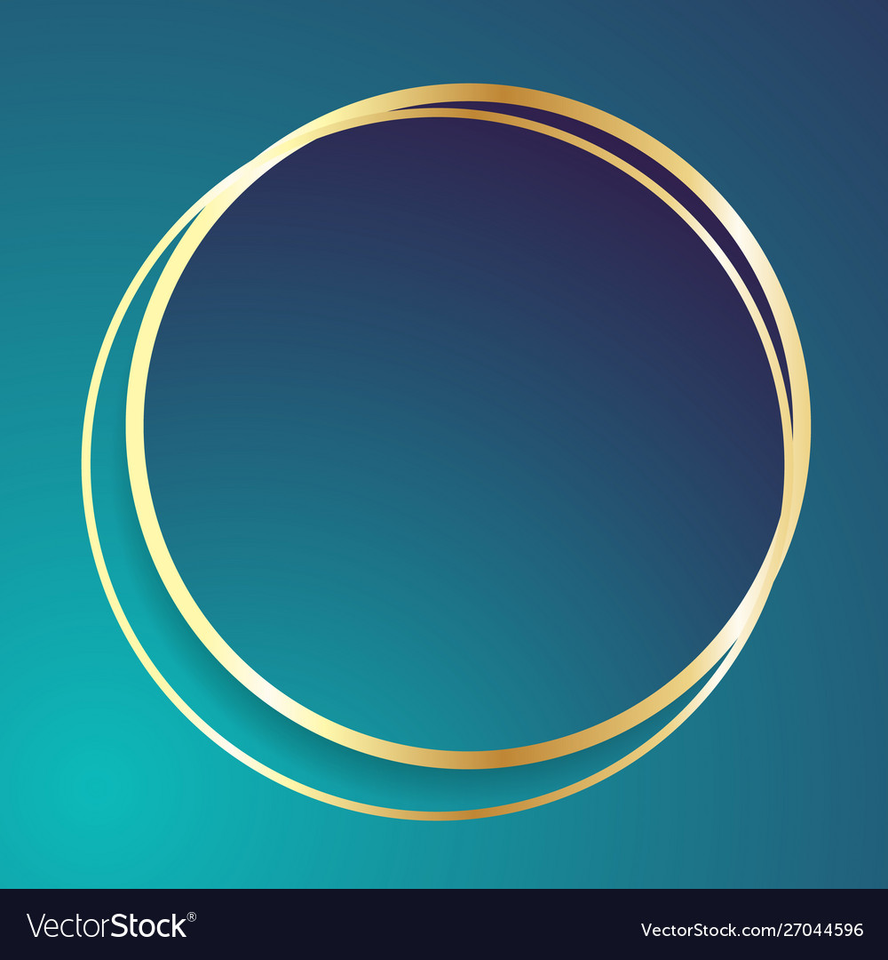 Abstract golden round shape background