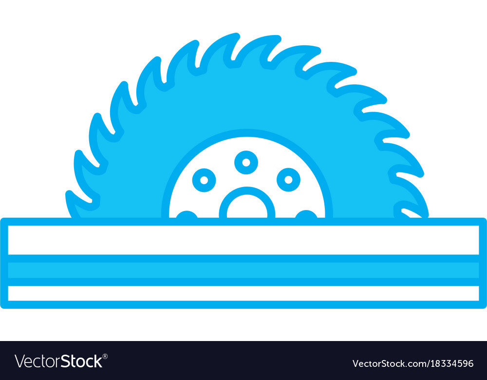 Circular Blade Saw Royalty Free Vector Image - VectorStock