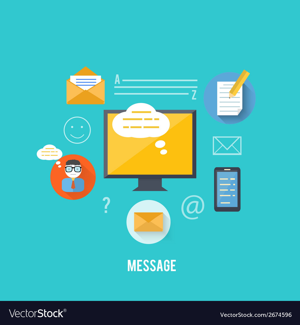 Concept of message and email technology