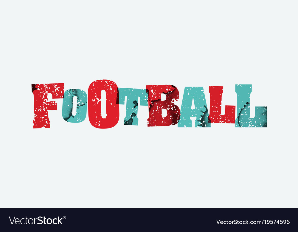 football-concept-stamped-word-art-royalty-free-vector-image