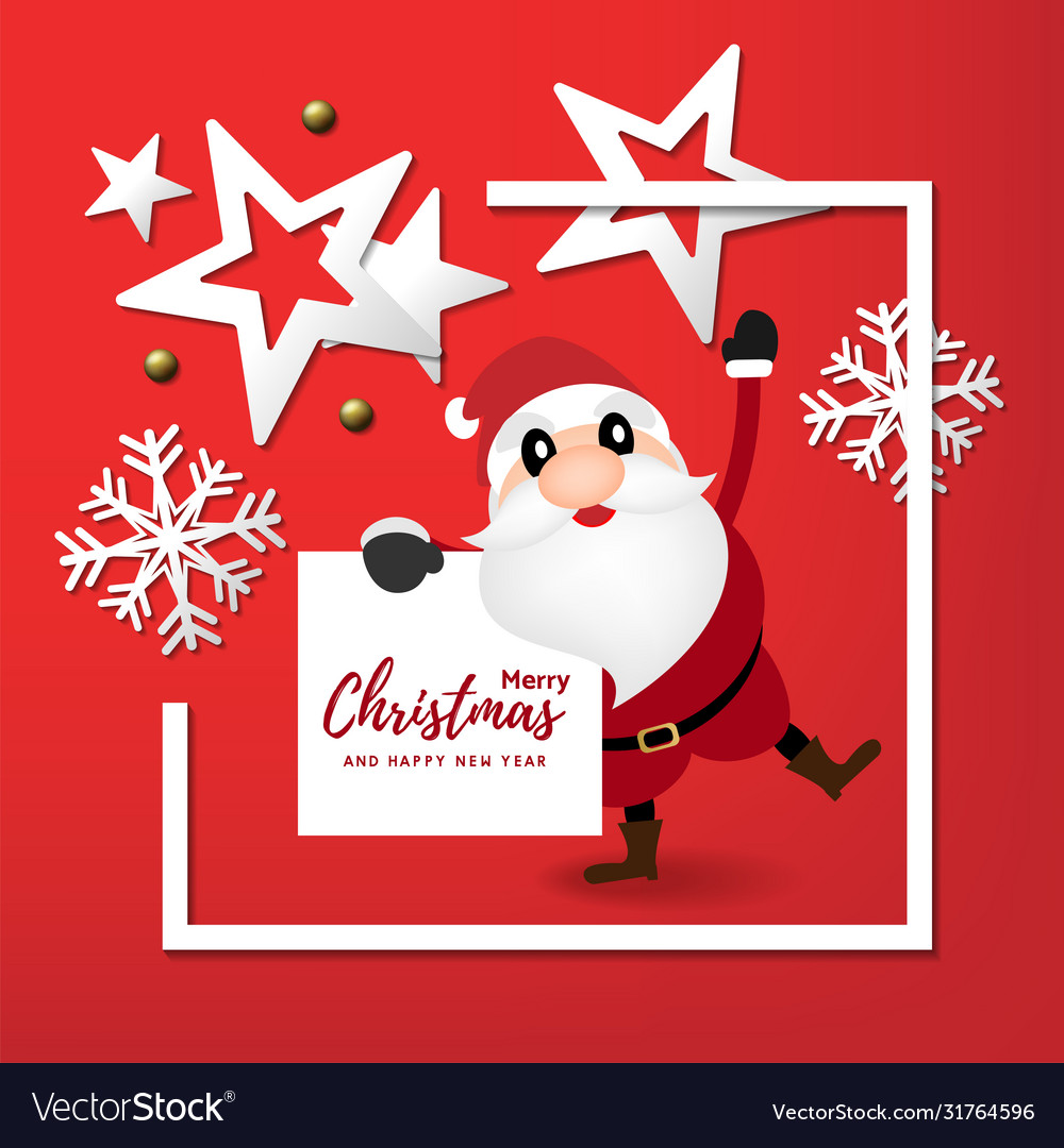 Merry christmas and happy new year banner design vector image Merry christmas and happy new year banner design