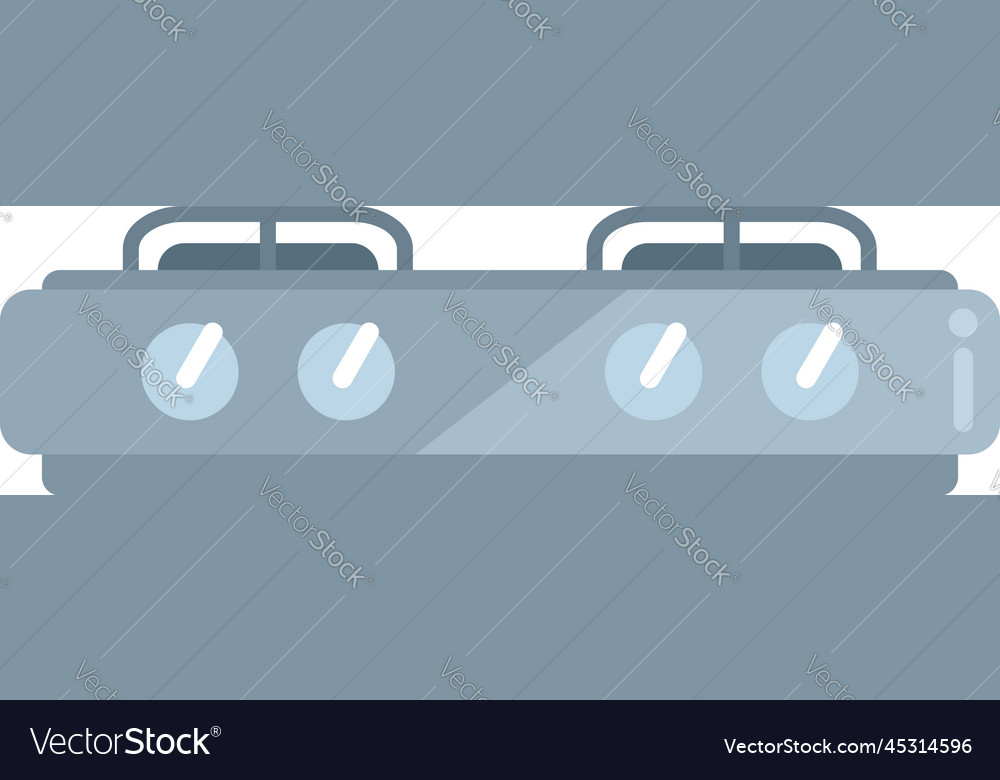 Picnic stove icon flat gas cooker Royalty Free Vector Image