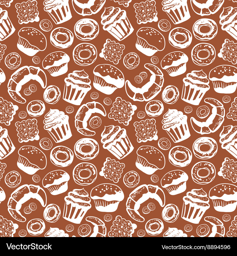 Seamless pattern with hand drawn doodle Royalty Free Vector