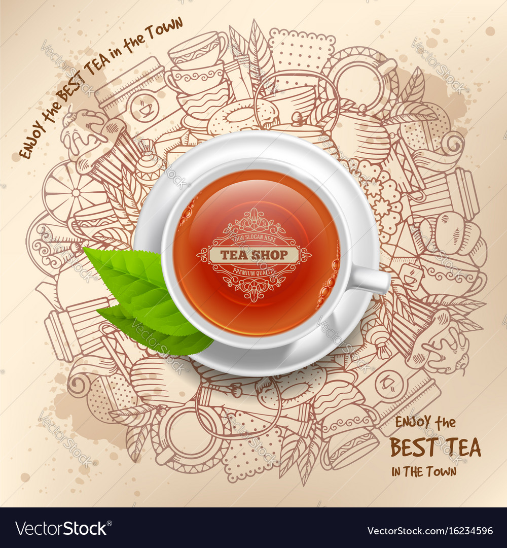 Tea design Royalty Free Vector Image VectorStock