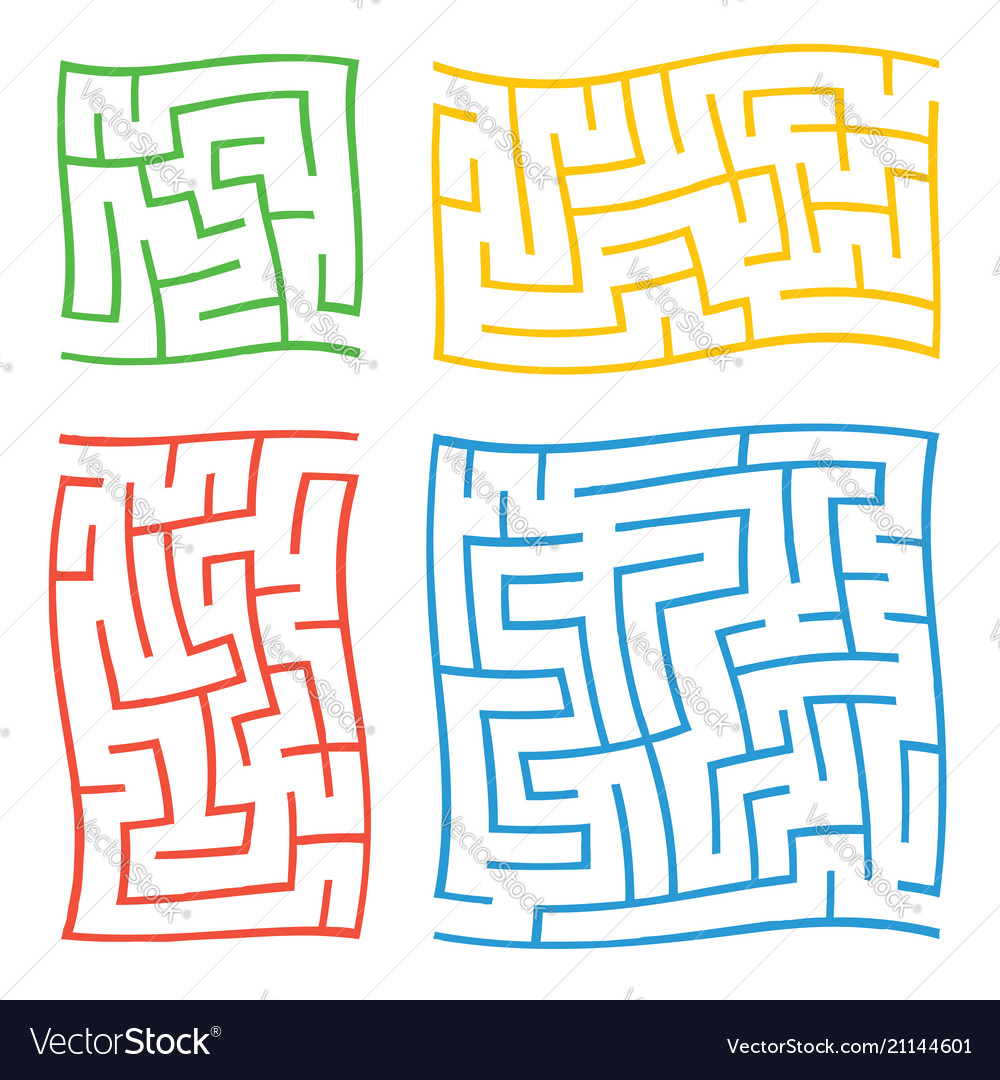 A set of colored square and rectangular vector image A set of colored square and rectangular