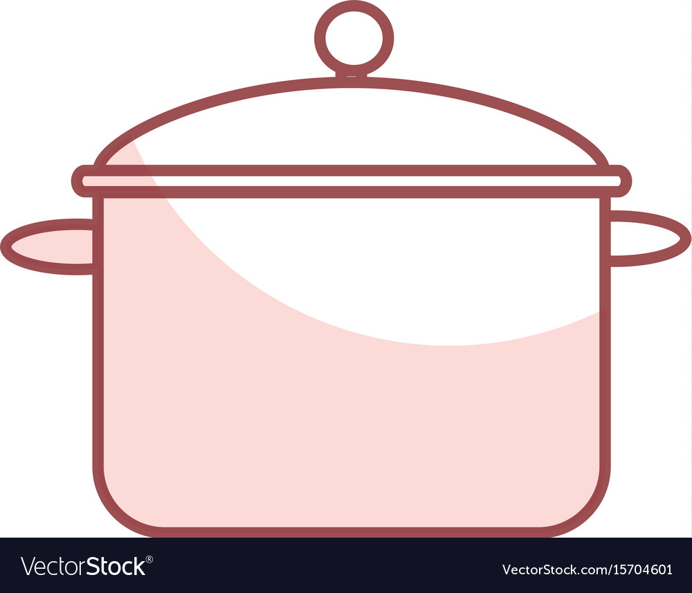 Kitchen pot isolated icon