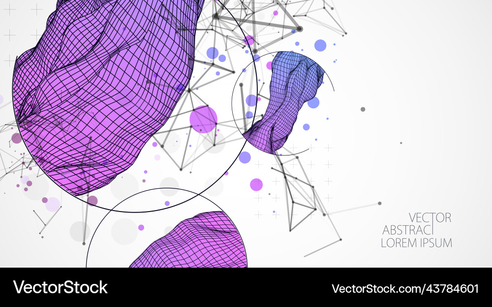Modern science or technology elements trendy Vector Image