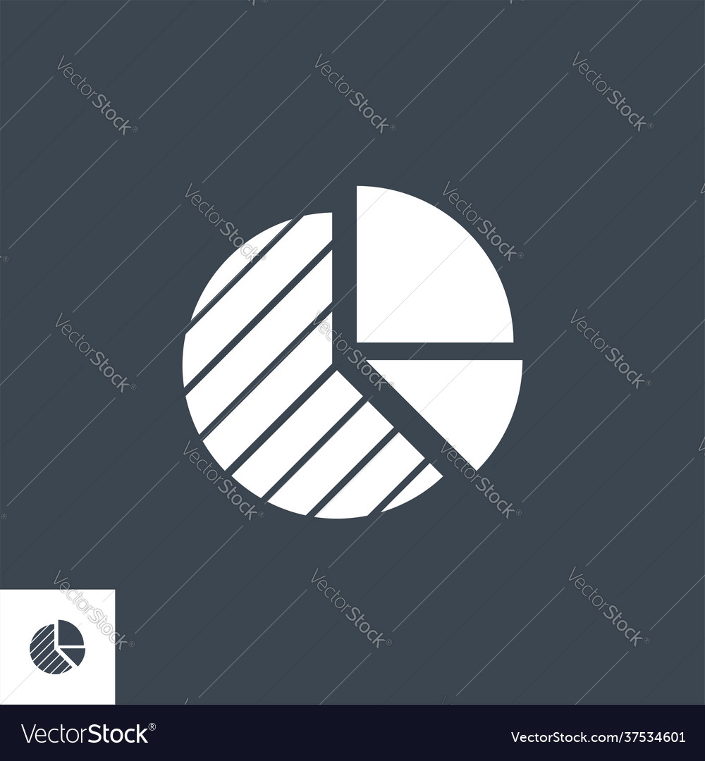 Pie chart related glyph icon