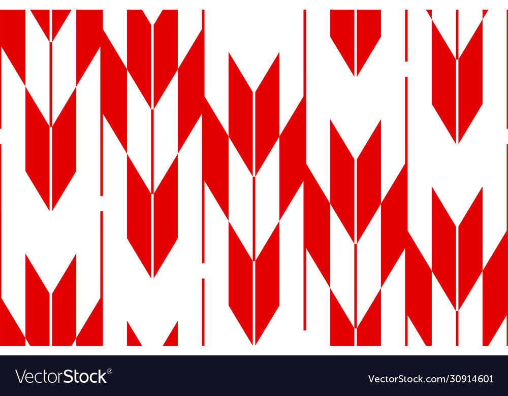 Red seamless japanese pattern representing arrows