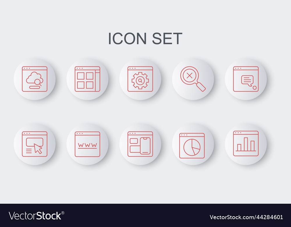 Set line graph chart infographic ui or ux design