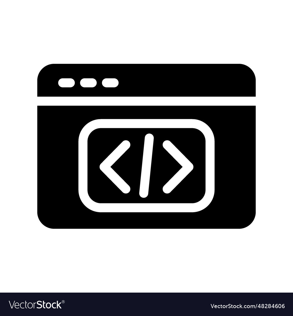 Coding icon vector image Coding icon